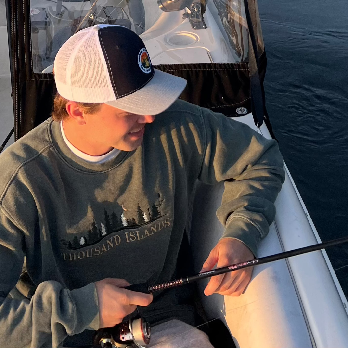 Thousand Islands Trucker Hat (Navy/White/Grey)
