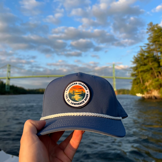 Thousand Islands Trucker Hat w/ Rope (Blue)